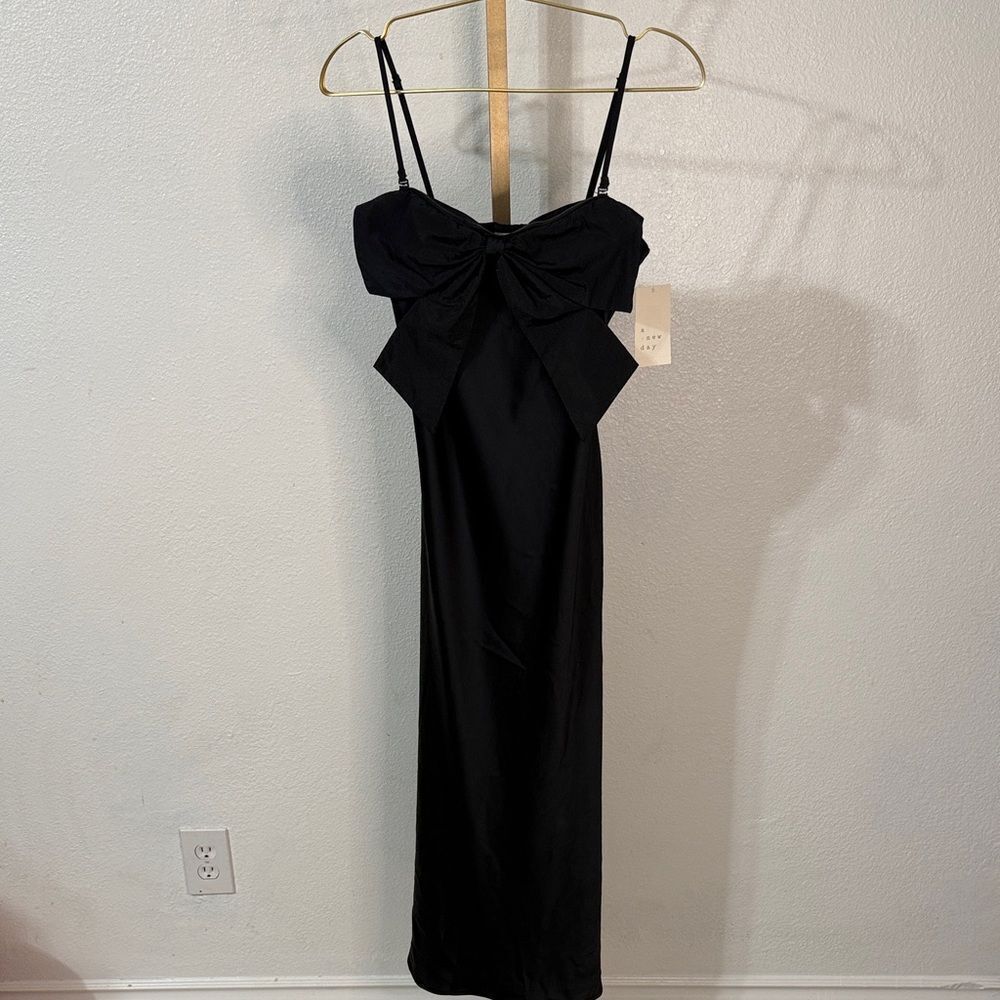 a new day Black Strapless Dress